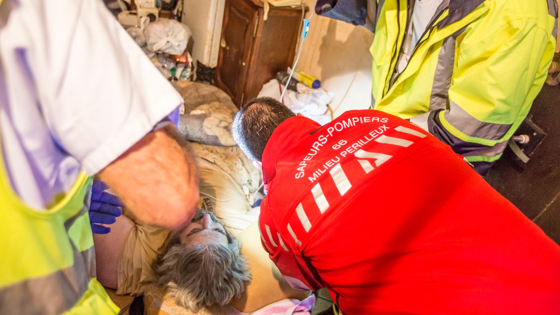Perpignan : l'évacuation d'un homme de 300 kg est en cours